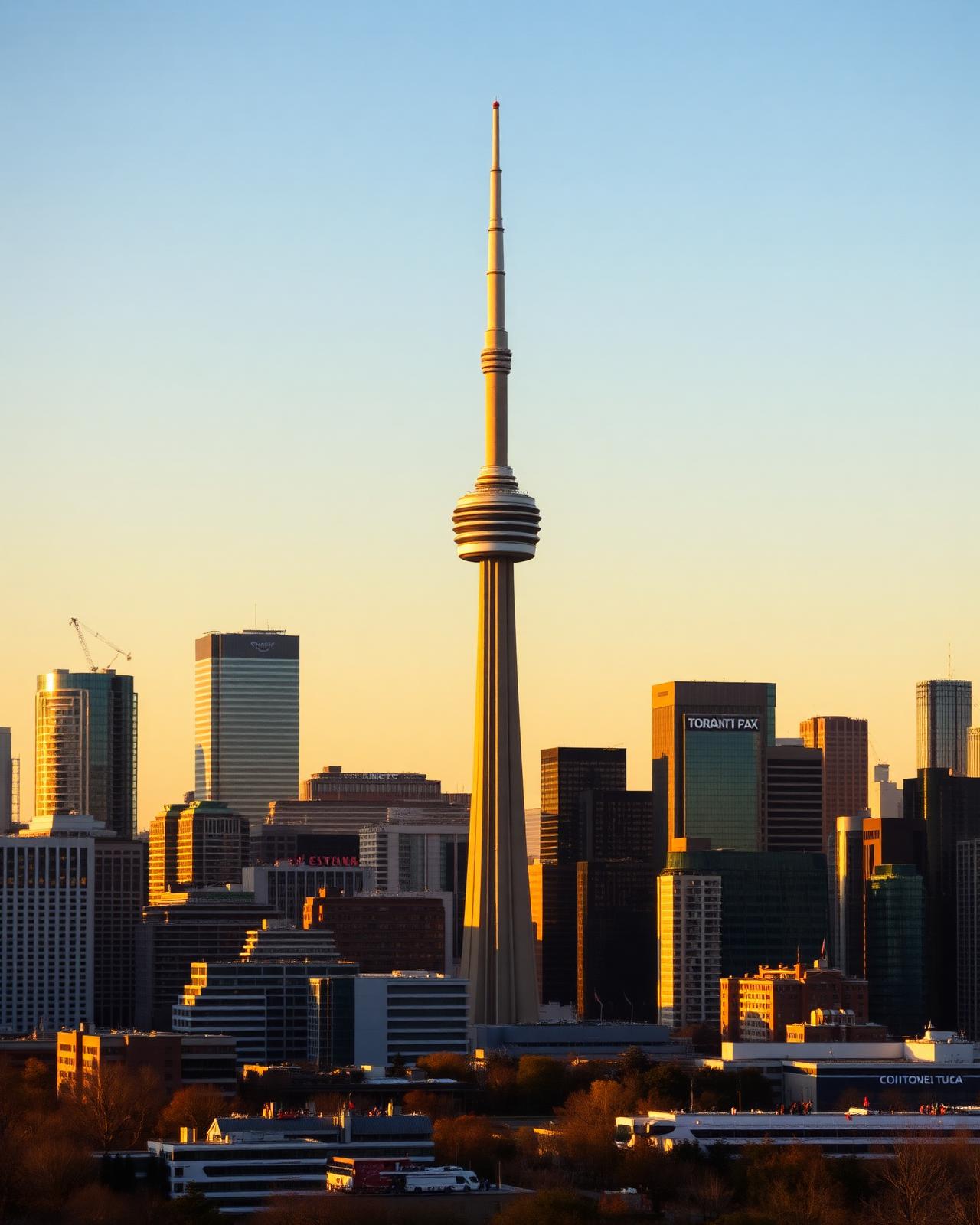 Skyline de Toronto com a CN Tower