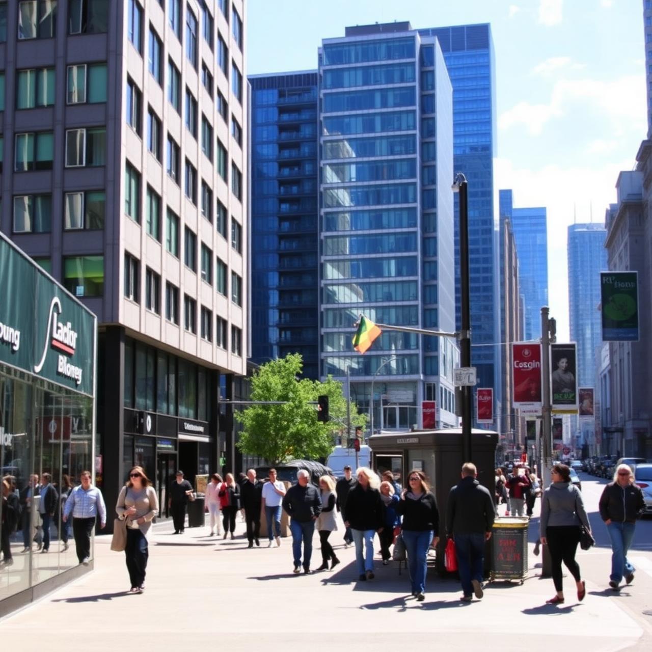 Rua de Toronto em Bloor-Yonge